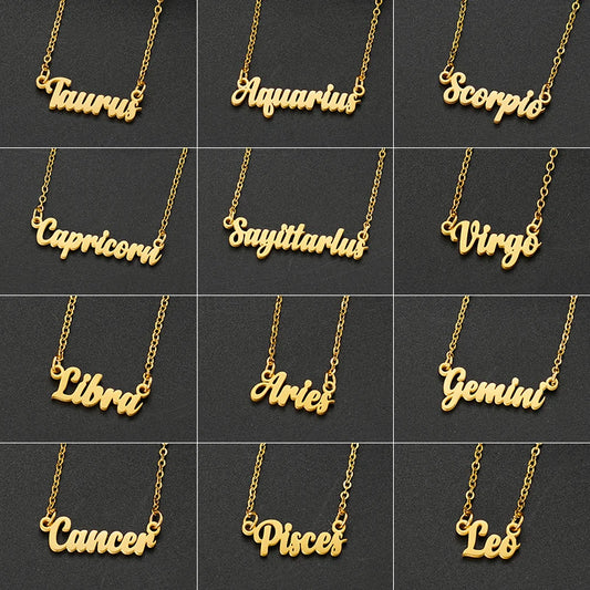 zodiac sign necklace