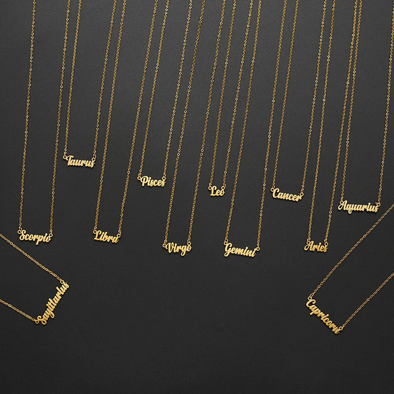 zodiac sign necklace