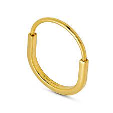 TWO TONE LOCK BANGLE